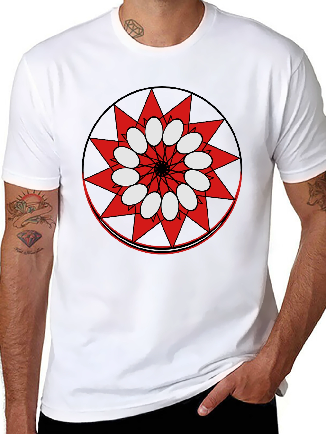 Geometric Mandala Graphic T-Shirt