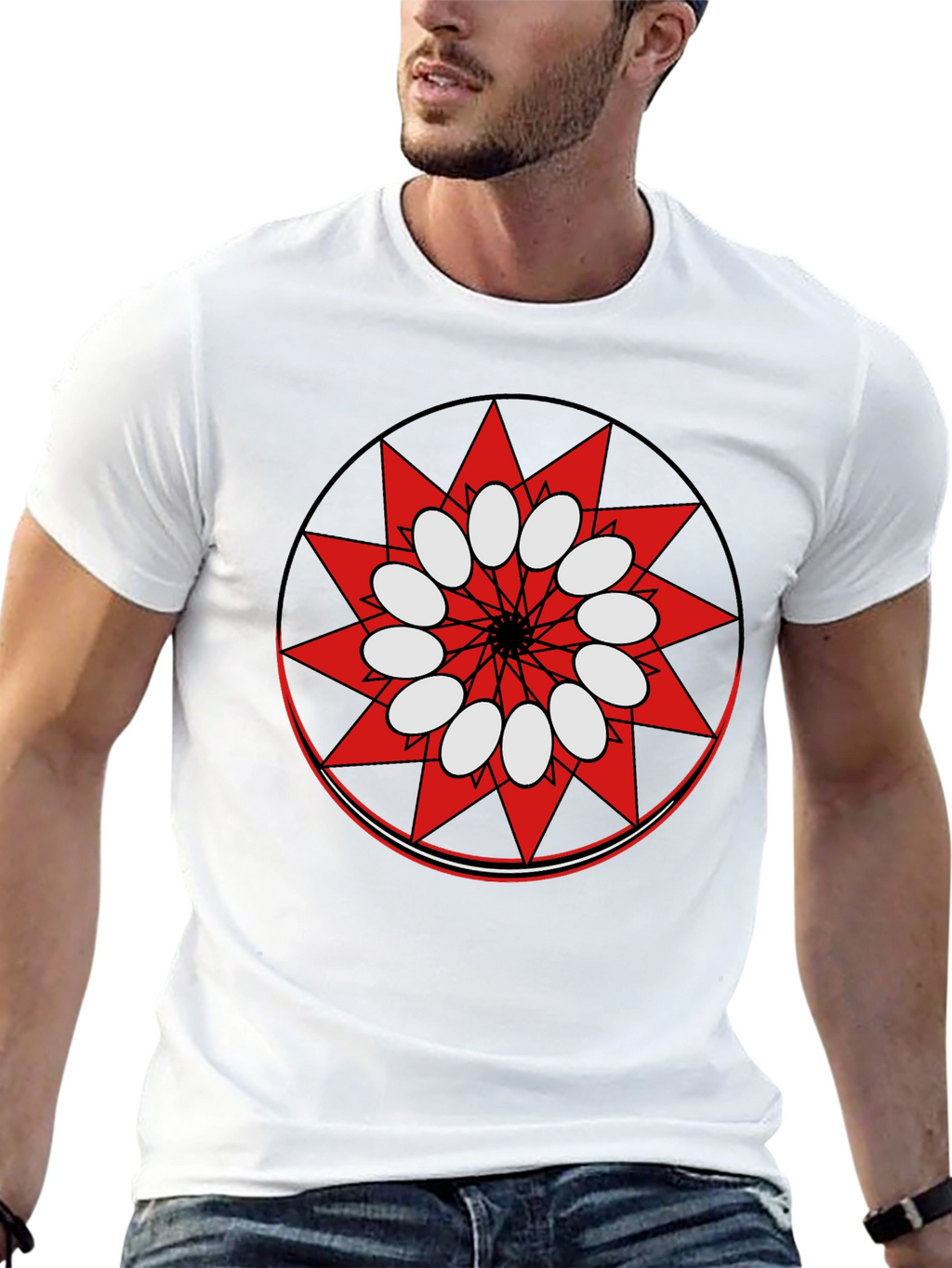 Geometric Mandala Graphic T-Shirt