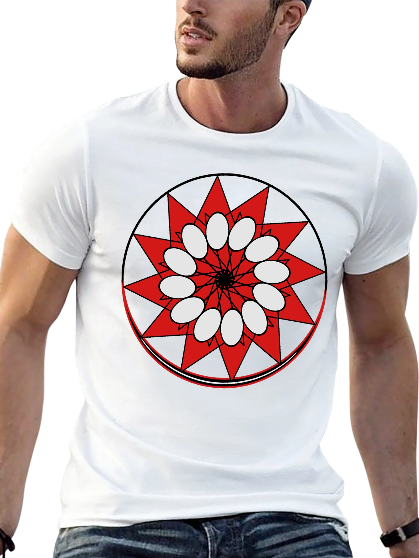Geometric Mandala Graphic T-Shirt