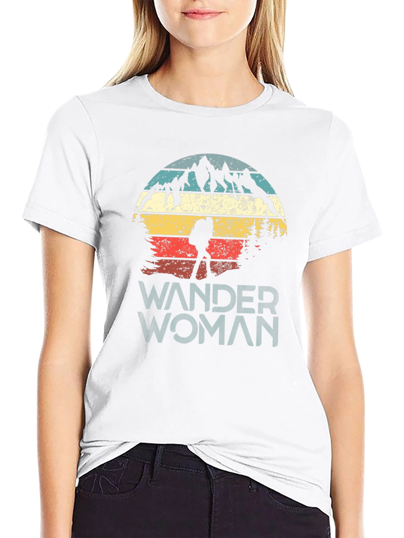 Wander Woman Graphic Tee - Mountain Adventure