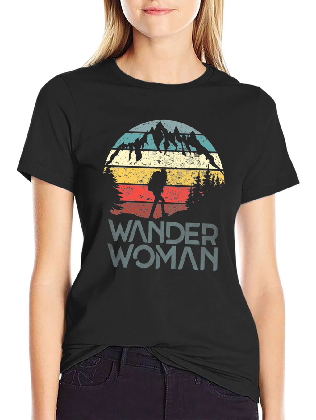 Wander Woman Graphic Tee - Mountain Adventure