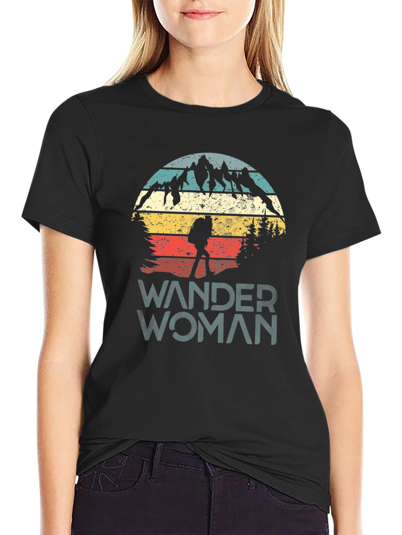 Wander Woman Graphic Tee - Mountain Adventure