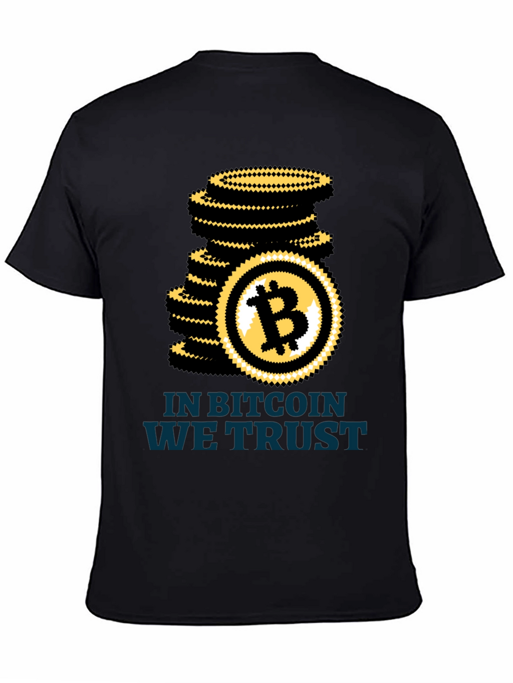 Bitcoin We Trust Black T-Shirt Crypto HODL