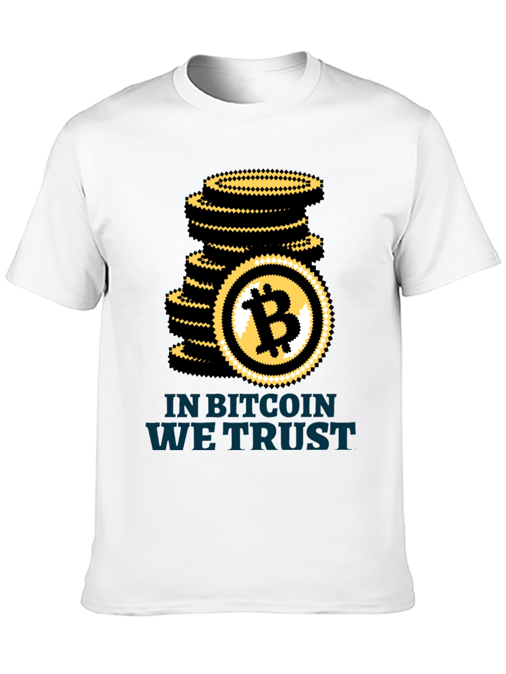 Bitcoin We Trust Black T-Shirt Crypto HODL