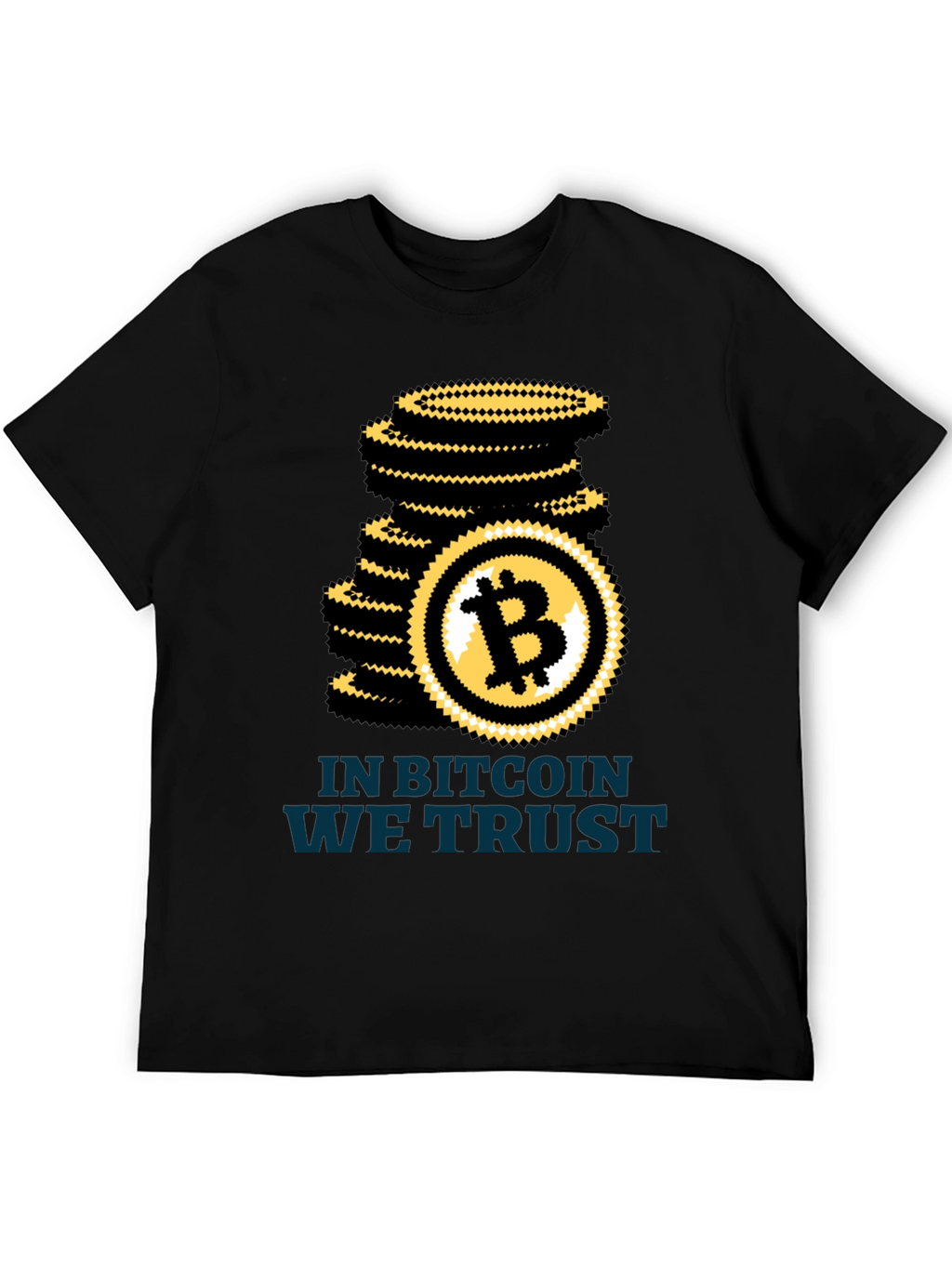 Bitcoin We Trust Black T-Shirt Crypto HODL