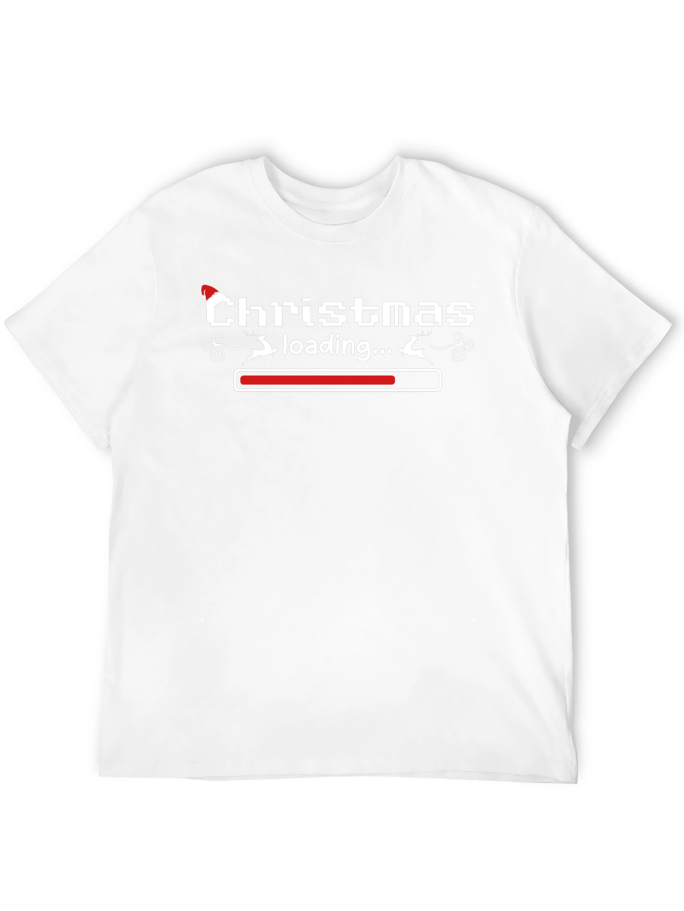 Christmas Loading T-Shirt - Holiday Pixel Art Tee