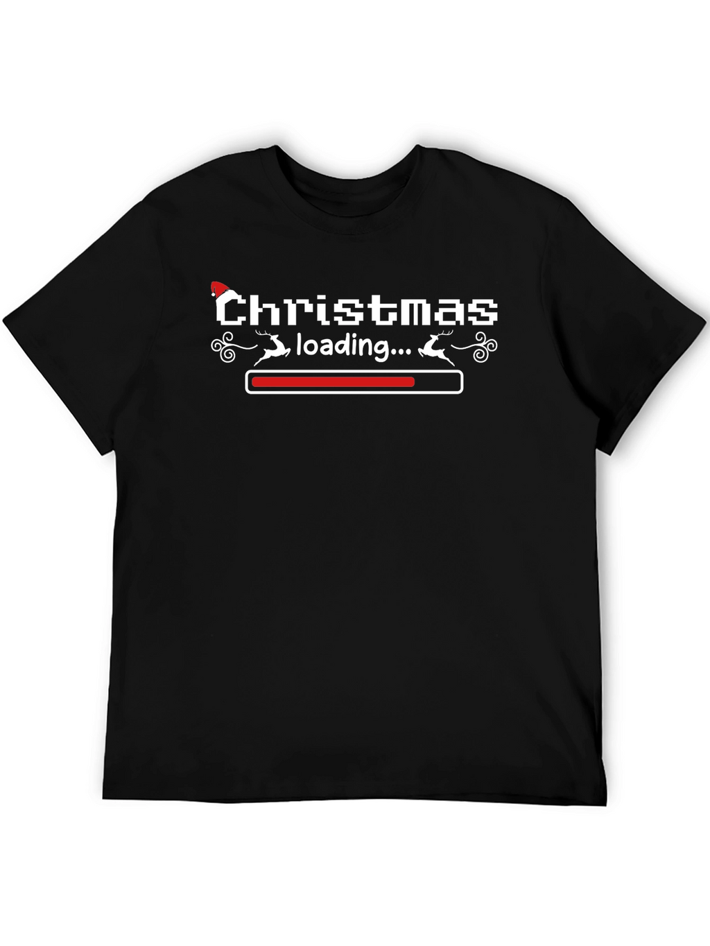 Christmas Loading T-Shirt - Holiday Pixel Art Tee