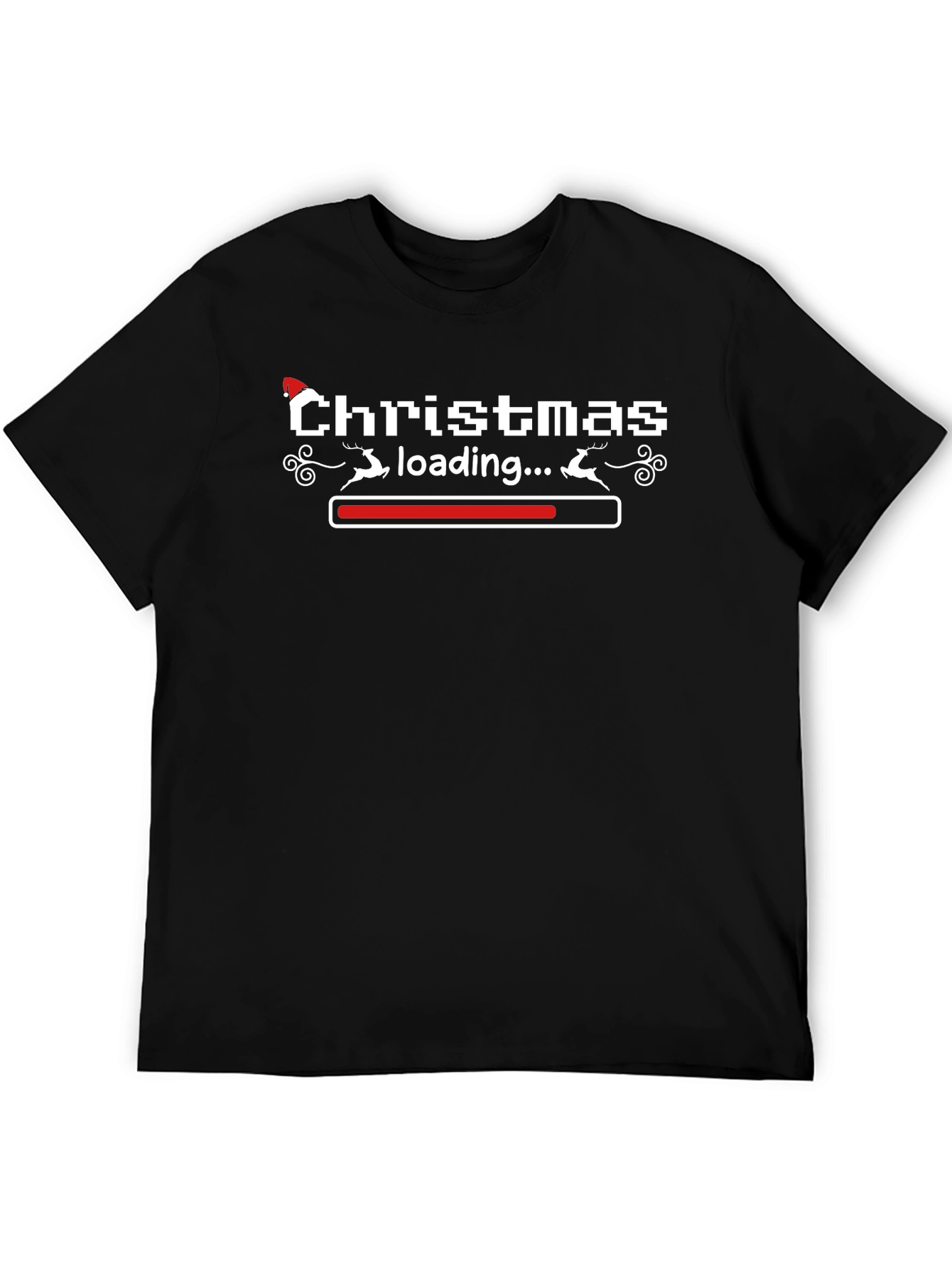 Christmas Loading T-Shirt - Holiday Pixel Art Tee