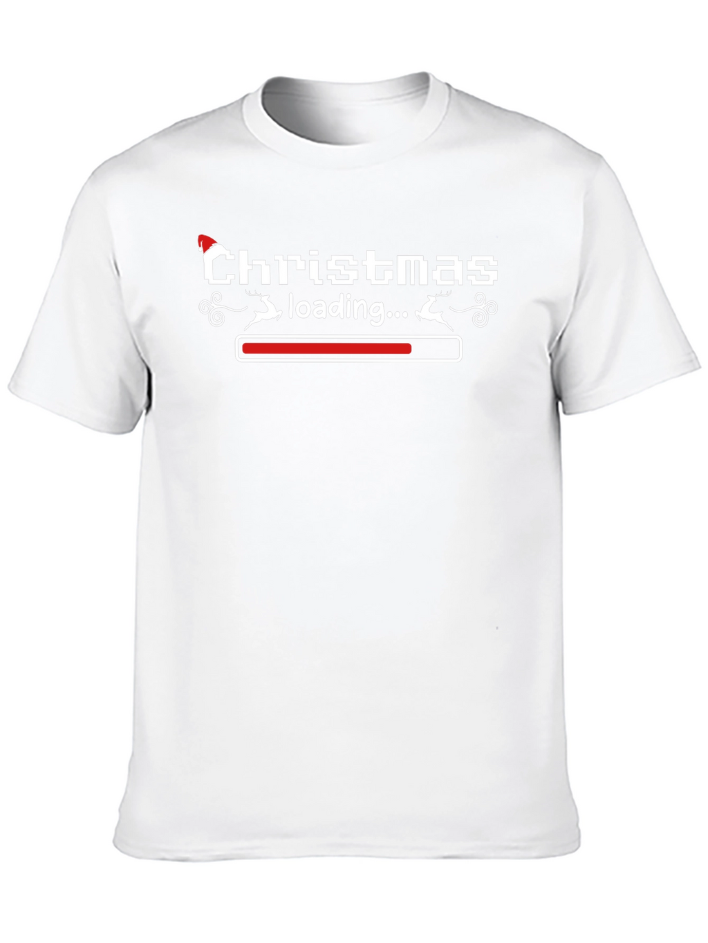 Christmas Loading T-Shirt - Holiday Pixel Art Tee
