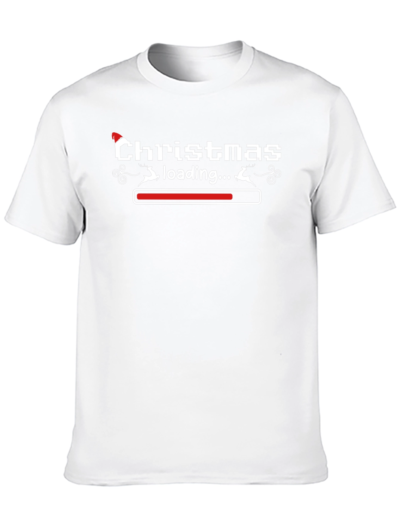 Christmas Loading T-Shirt - Holiday Pixel Art Tee