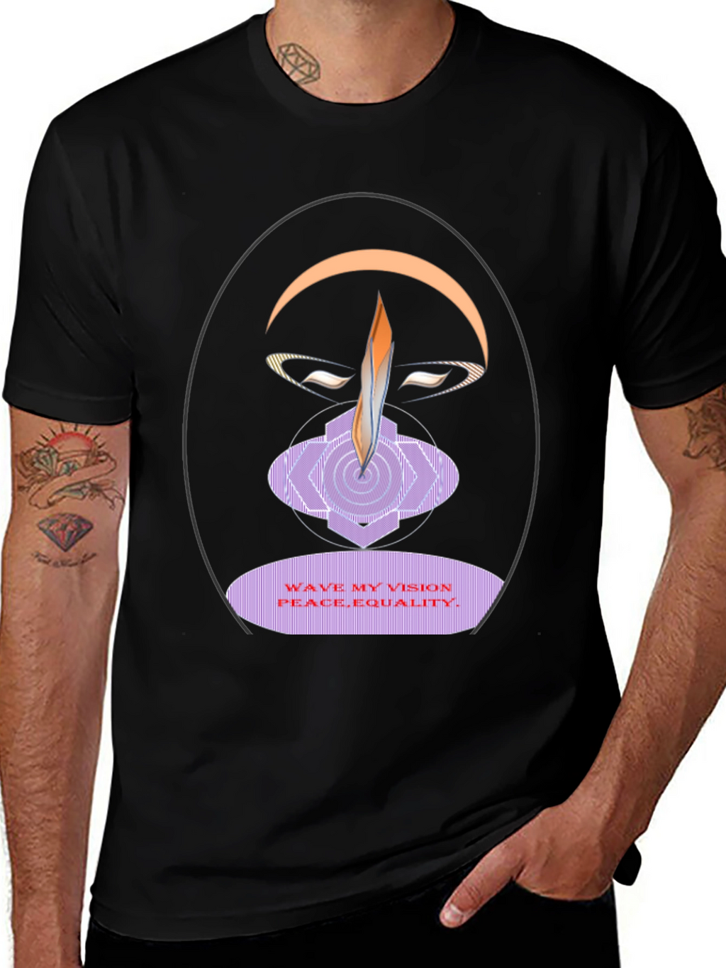 Vision Peace Equality Graphic T-Shirt