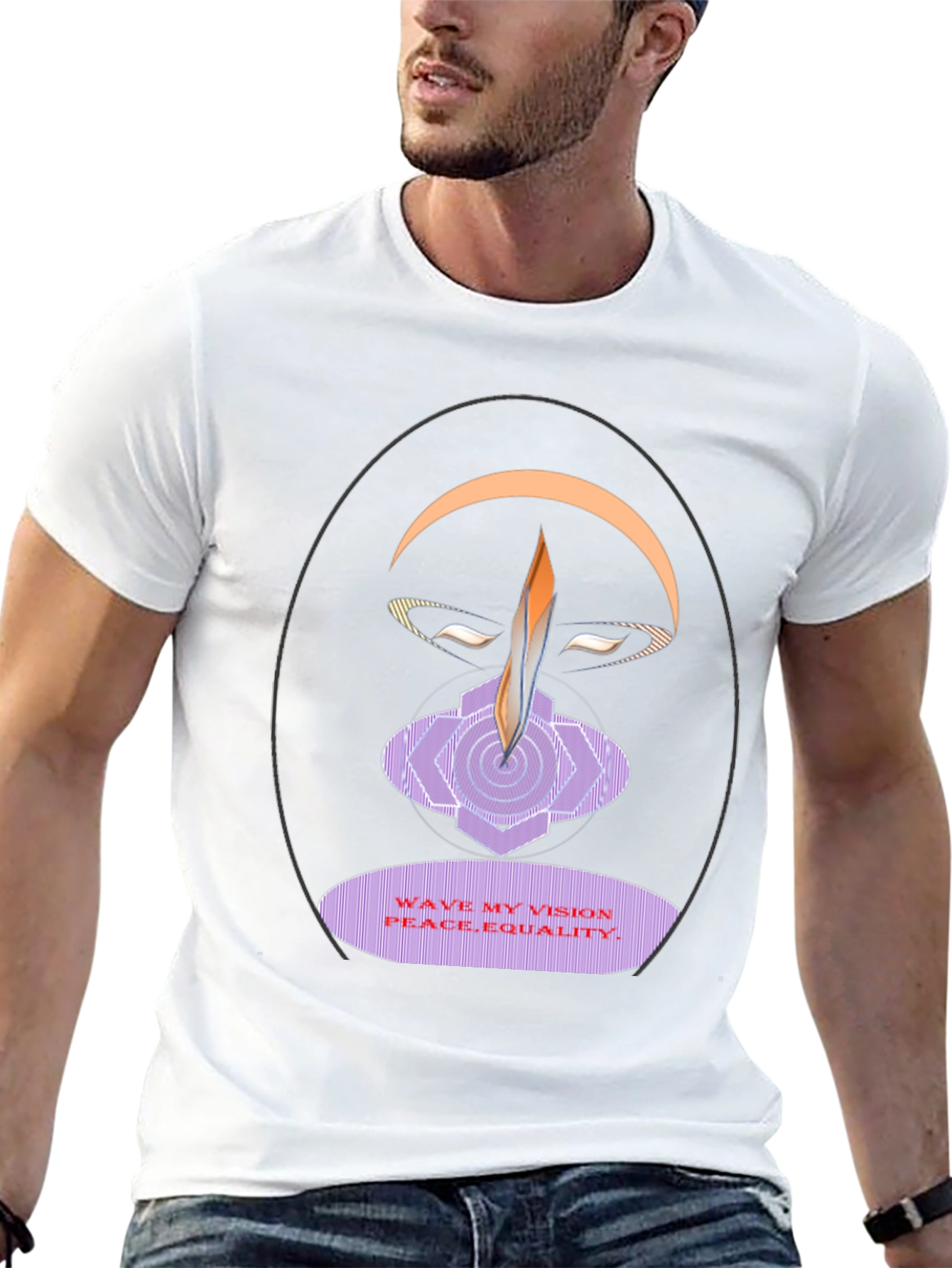 Vision Peace Equality Graphic T-Shirt