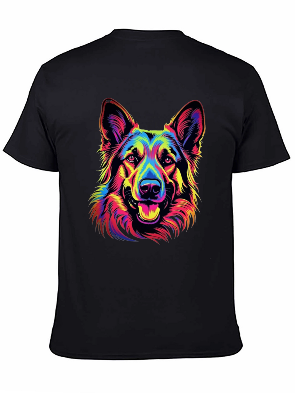 Neon German Shepherd Graphic Tee