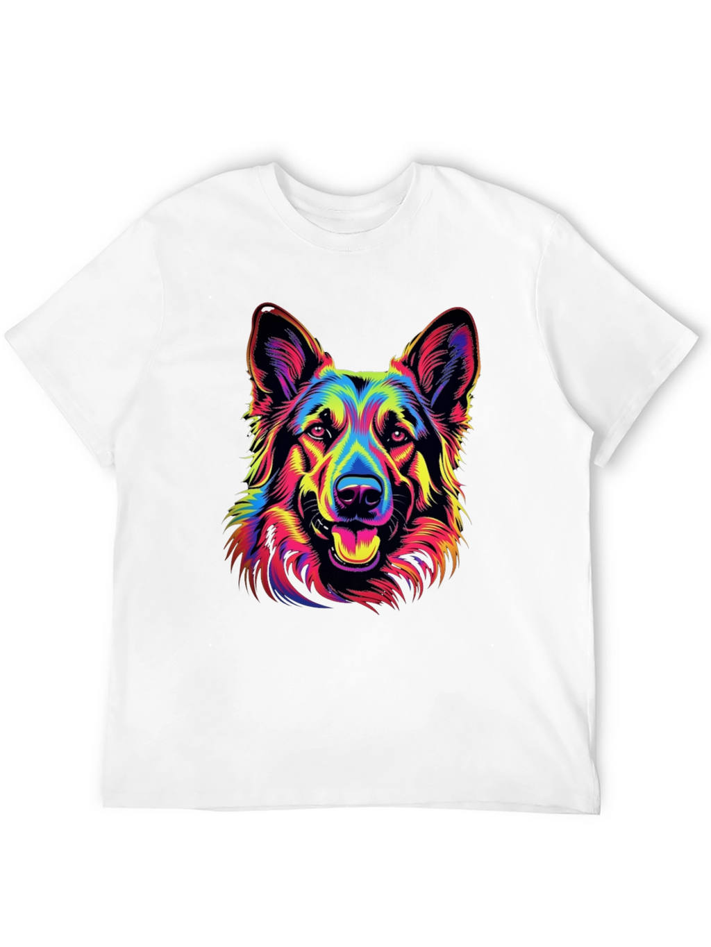 Neon German Shepherd Graphic Tee