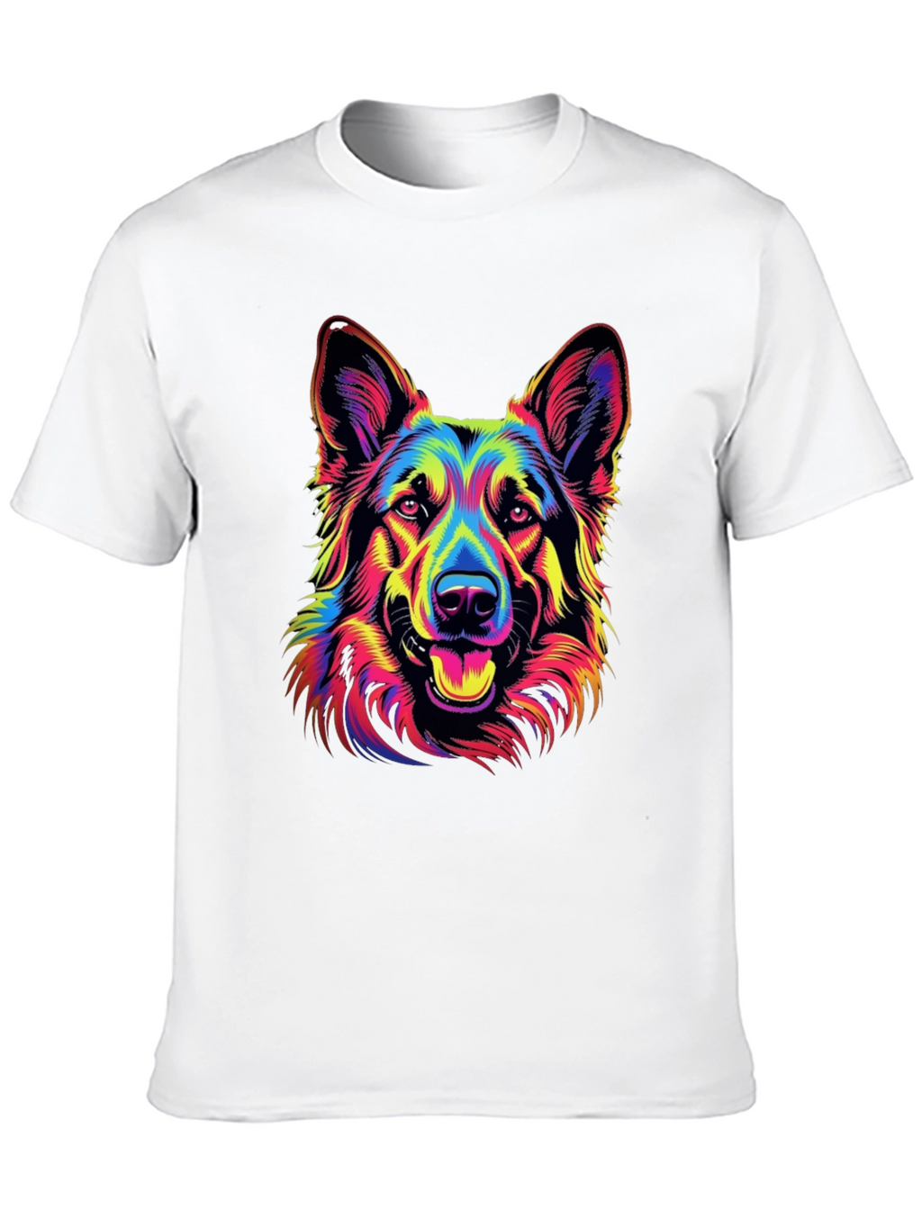 Neon German Shepherd Graphic Tee