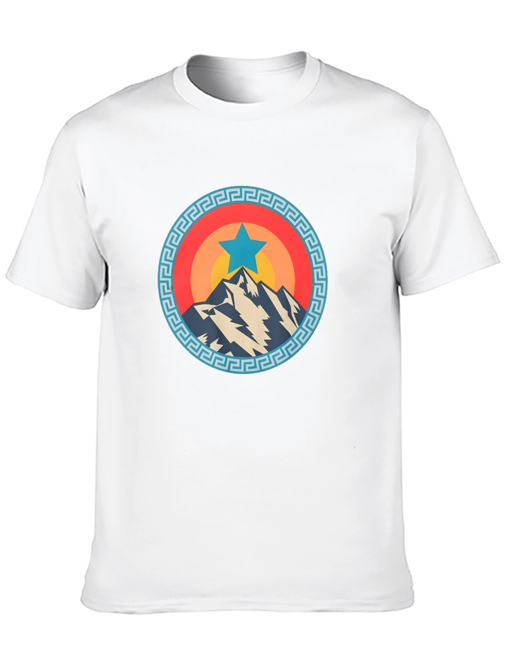 Mountain Star Graphic Tee - Cool Casual Shirt