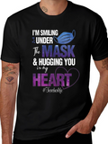 Smiling Under the Mask Teacher T-Shirt