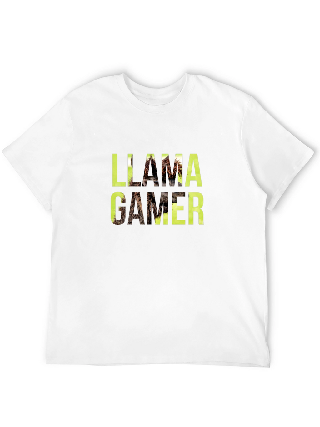 Llama Gamer Black Graphic Tee - Novelty Fun T-Shirt