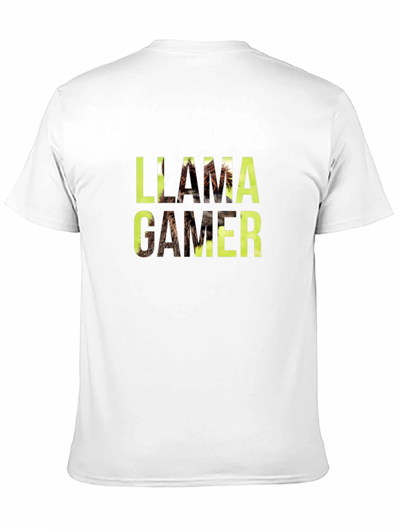 Llama Gamer Black Graphic Tee - Novelty Fun T-Shirt