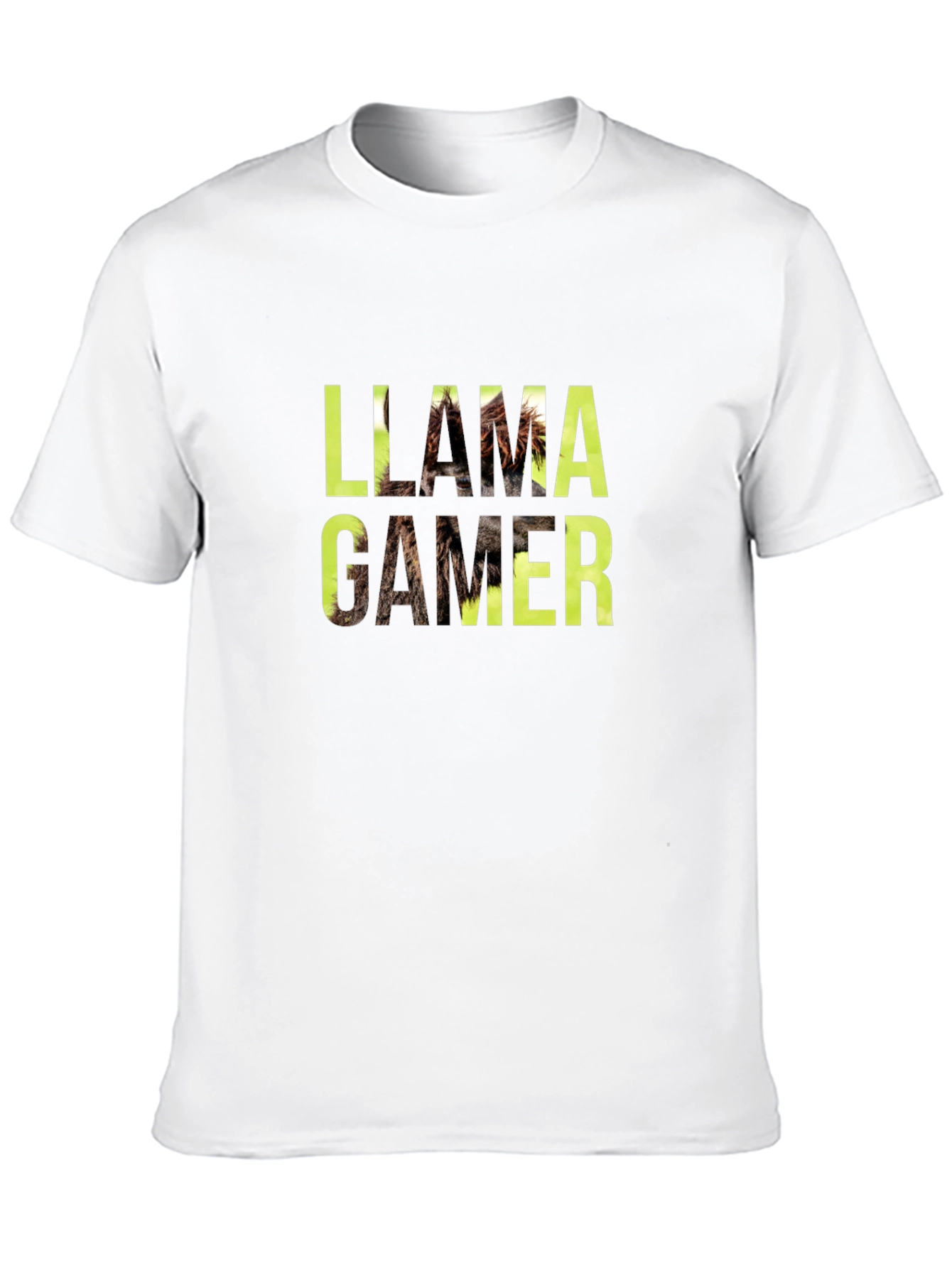 Llama Gamer Black Graphic Tee - Novelty Fun T-Shirt