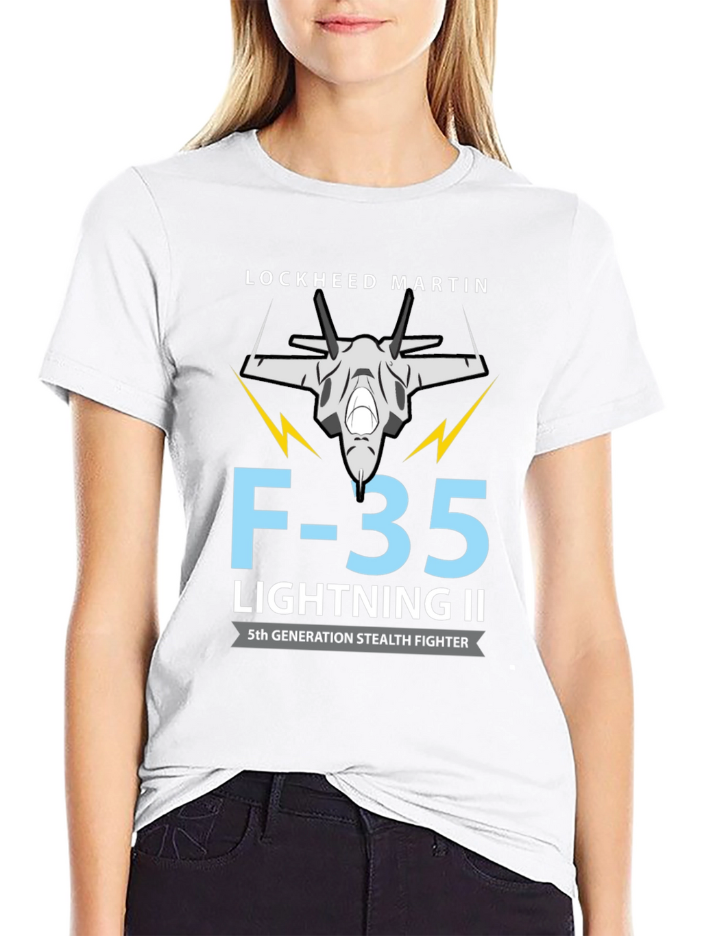 F-35 Lightning II Stealth Fighter Graphic T-Shirt
