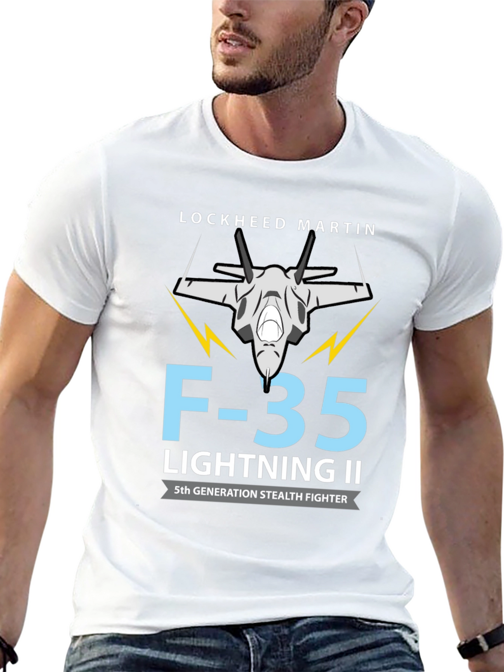 F-35 Lightning II Stealth Fighter Graphic T-Shirt