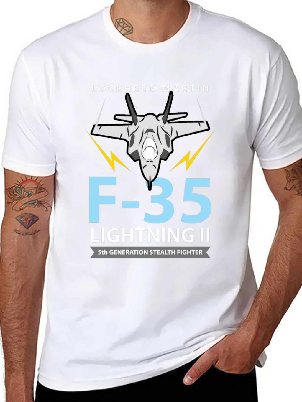 F-35 Lightning II Stealth Fighter Graphic T-Shirt