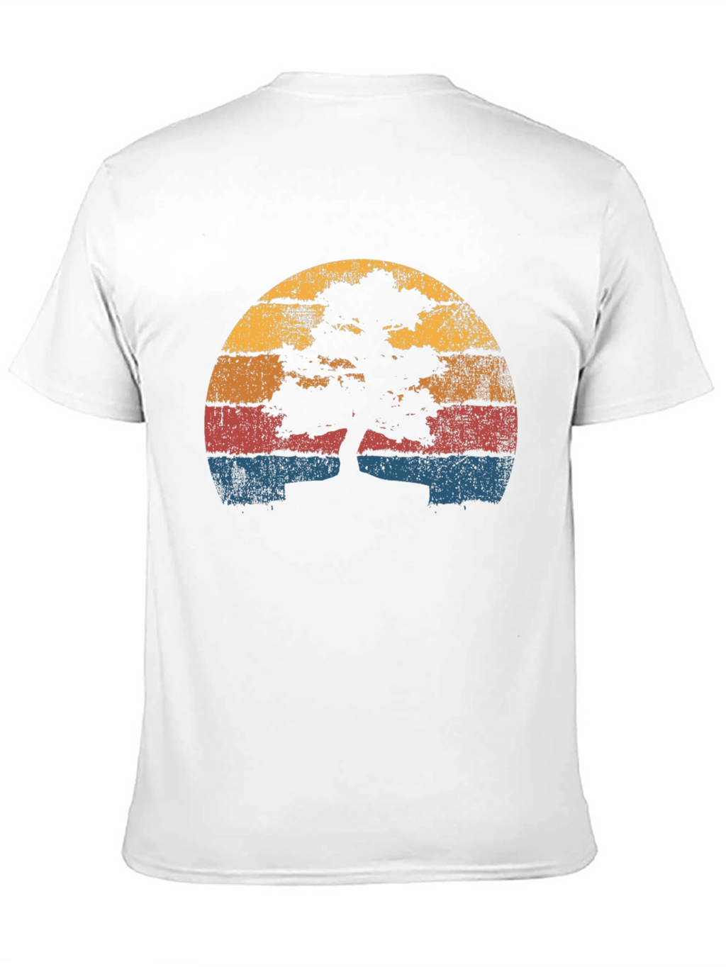 Retro Bonsai Tree Sunset T-Shirt
