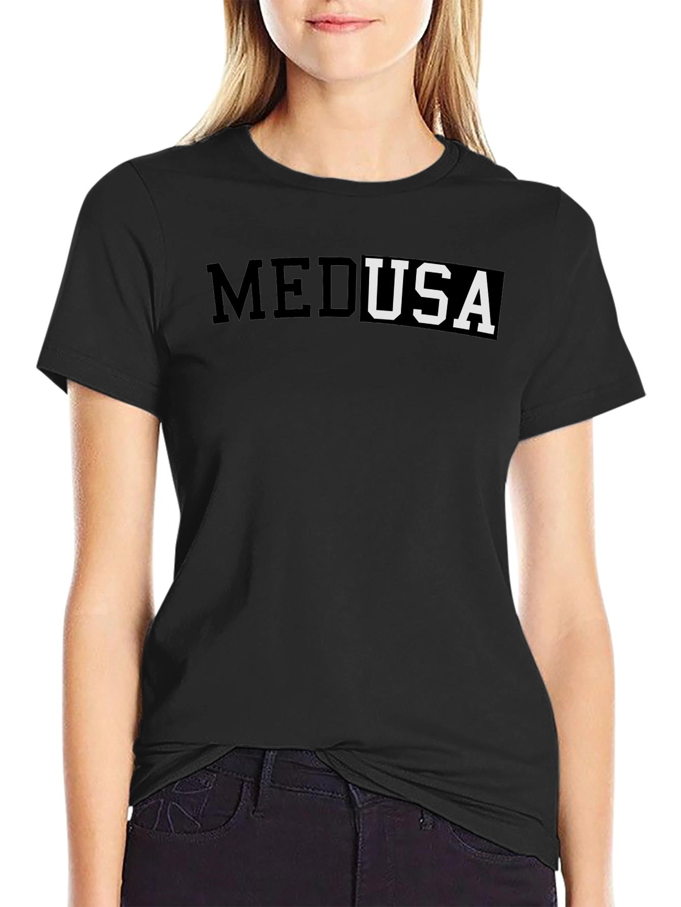 Medusa Black Graphic T-Shirt