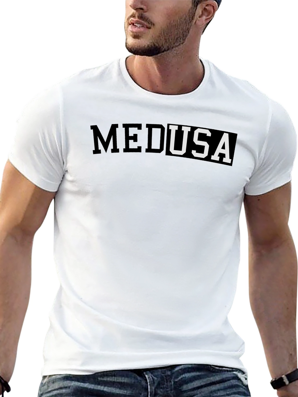 Medusa Black Graphic T-Shirt