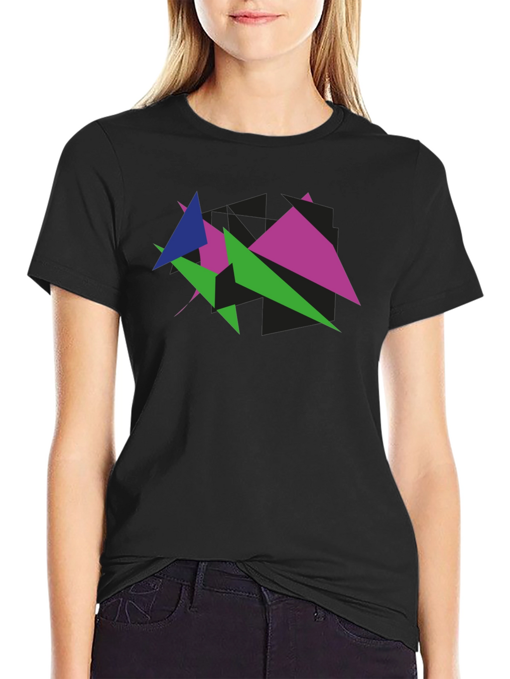 Geometric Triangle Graphic Tee