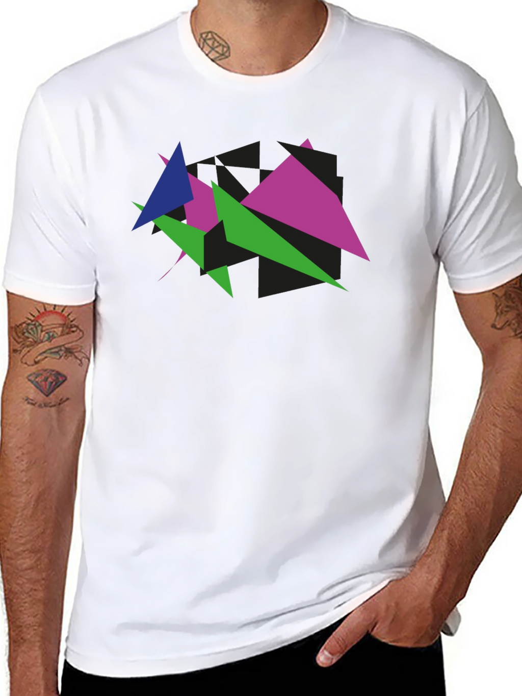 Geometric Triangle Graphic Tee