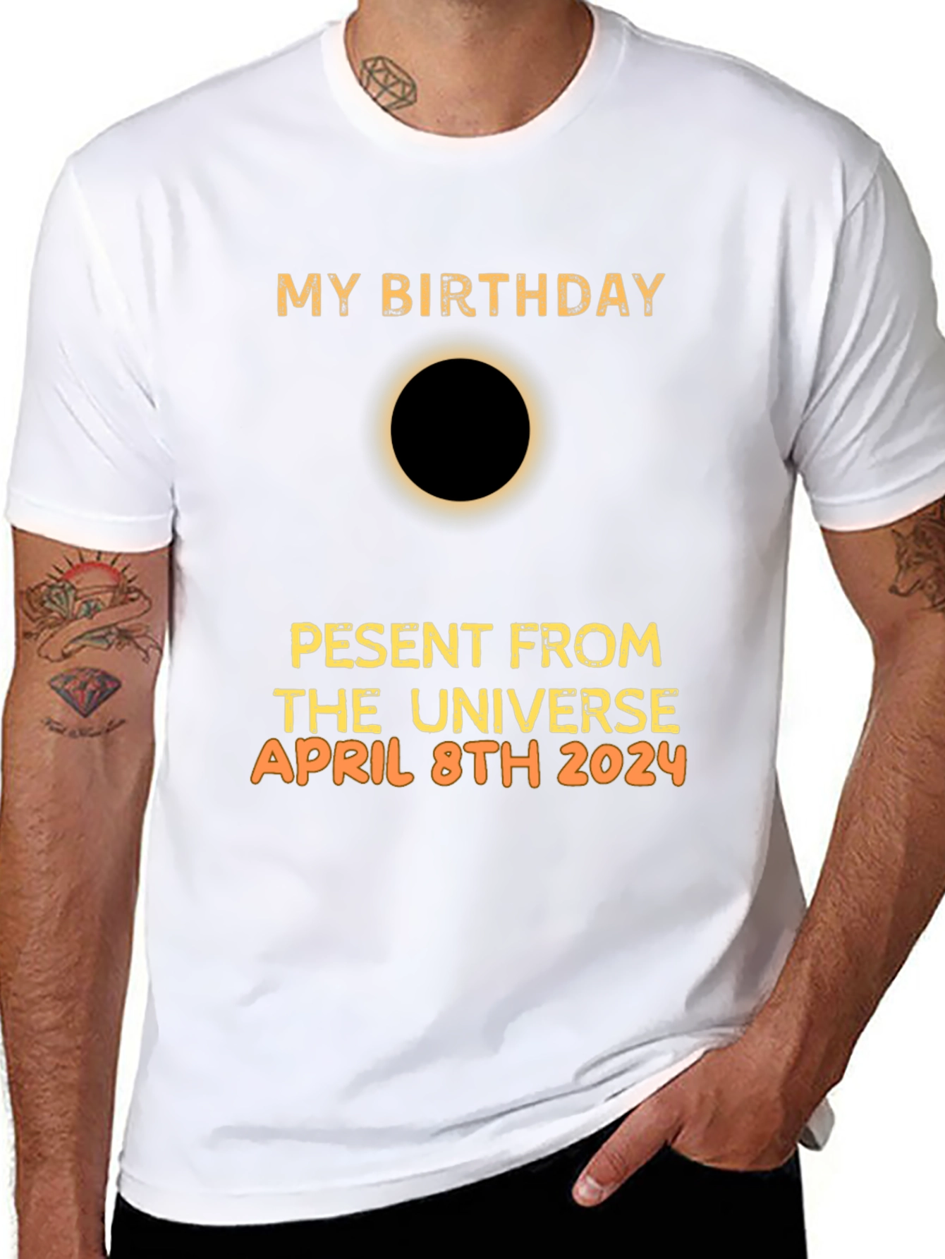 My Birthday April 8th 2024 Eclipse T-Shirt