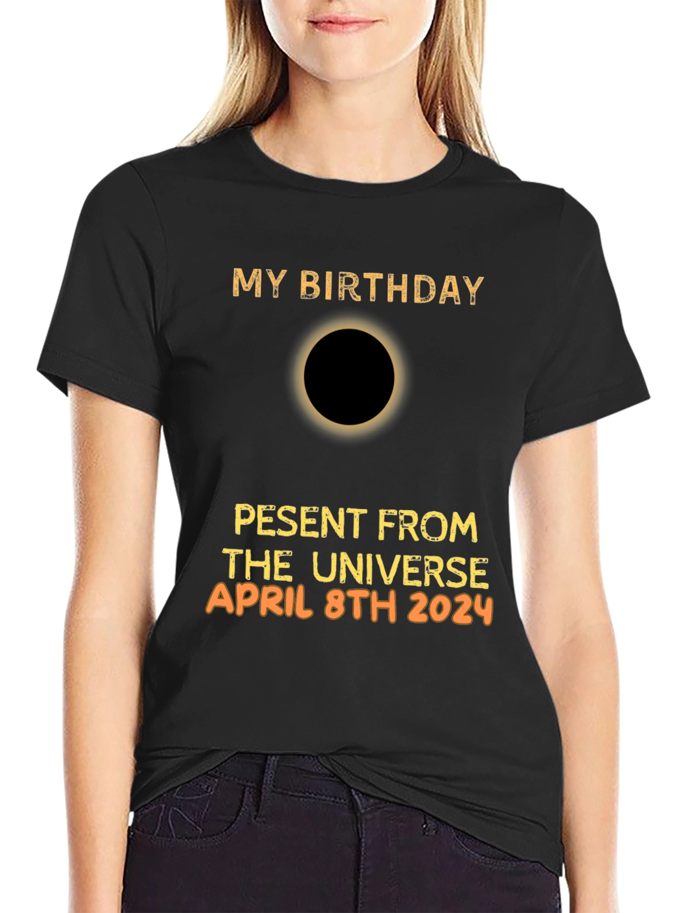 My Birthday April 8th 2024 Eclipse T-Shirt