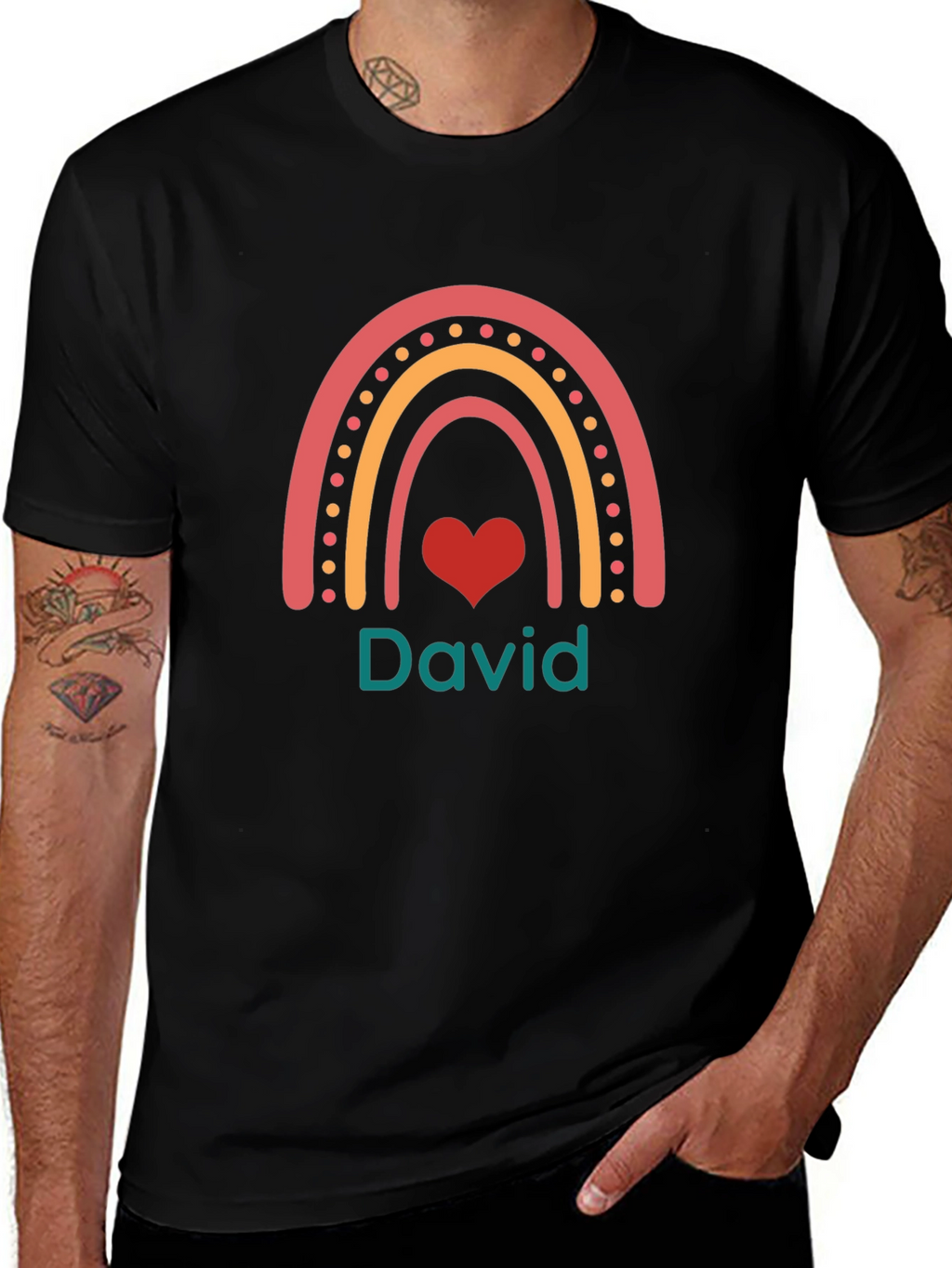 Personalized Rainbow Name T-Shirt
