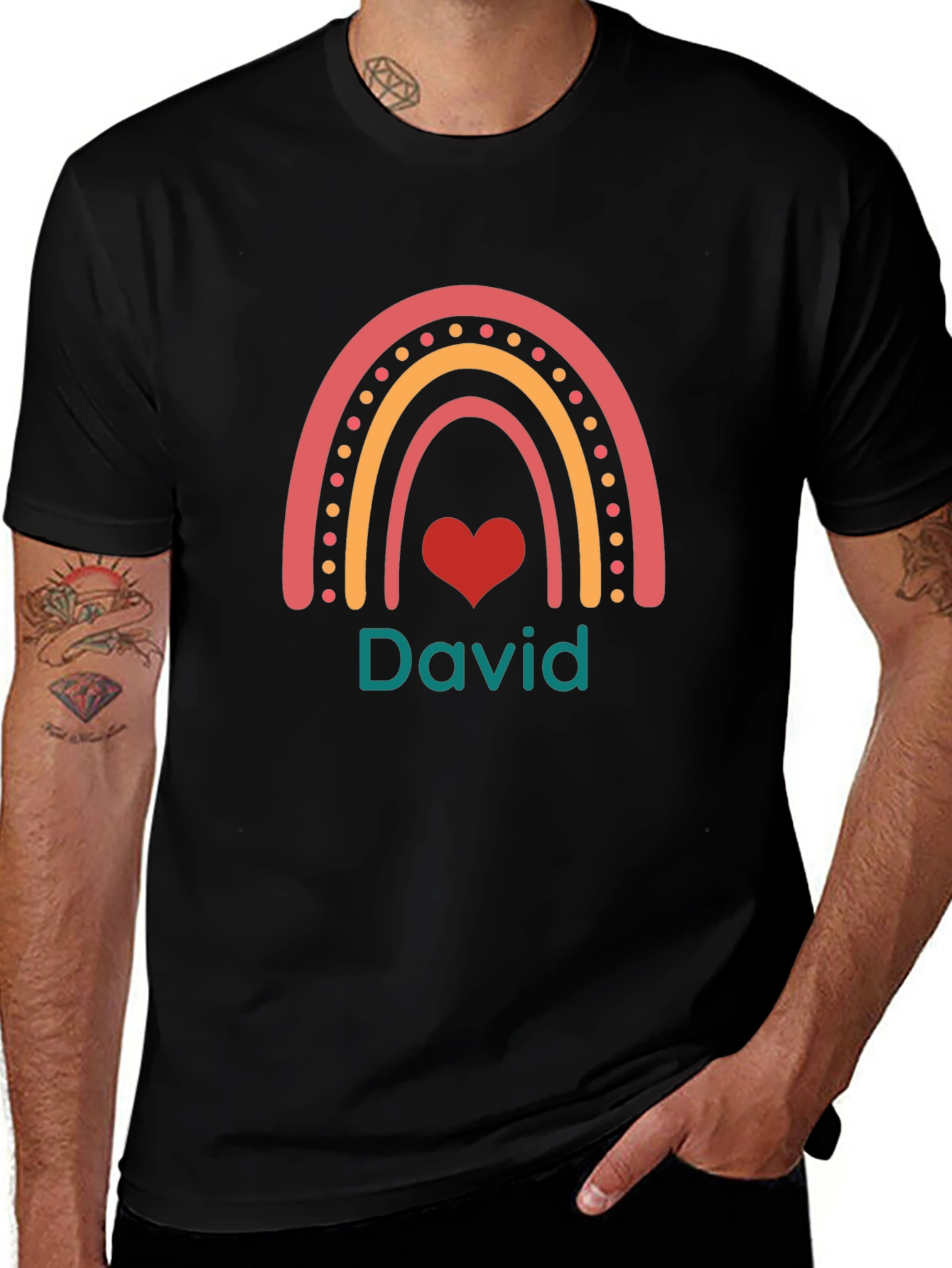 Personalized Rainbow Name T-Shirt