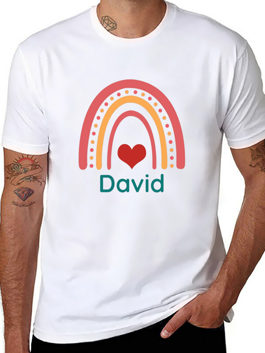 Personalized Rainbow Name T-Shirt