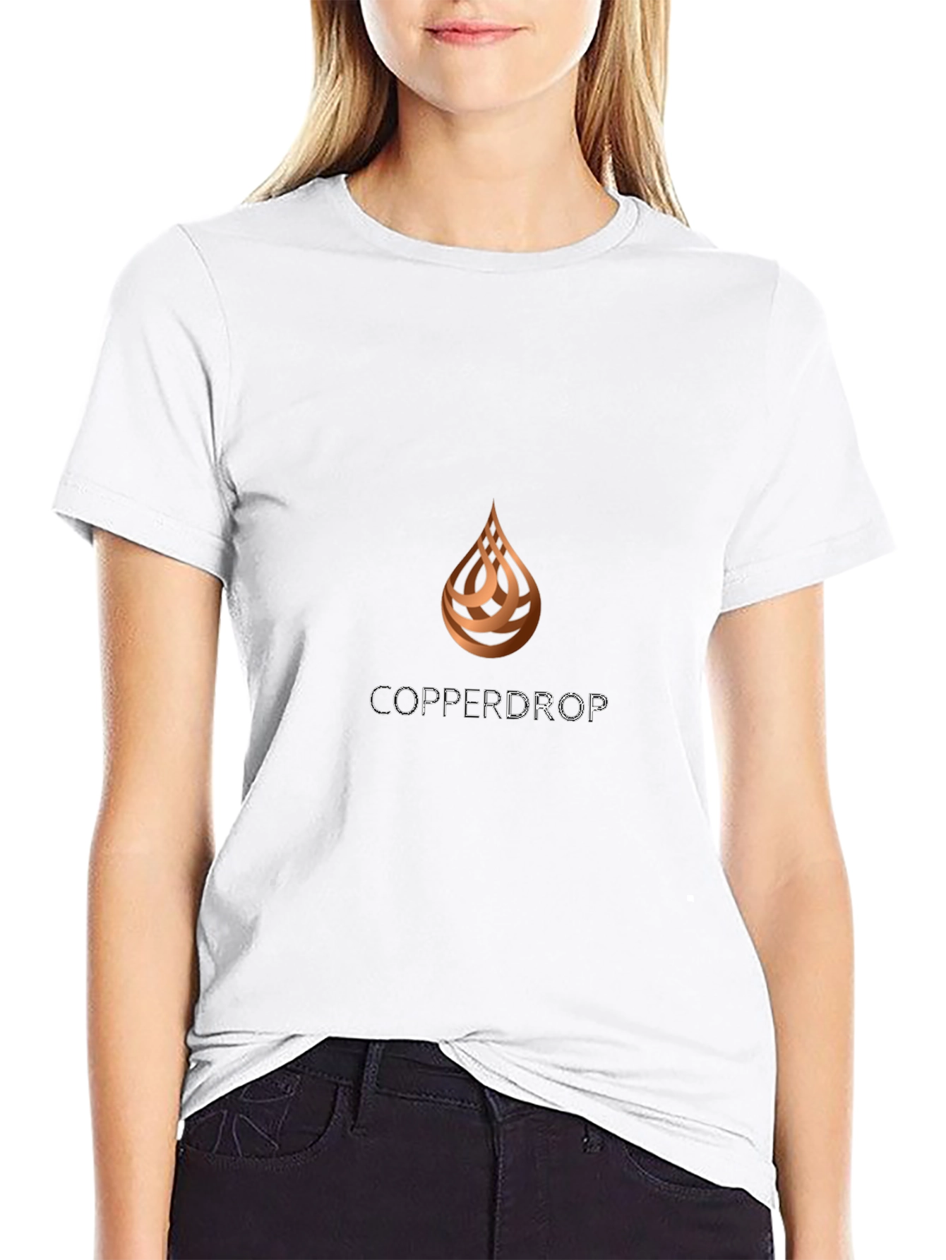 Mens Black Copperdrop Logo T-Shirt
