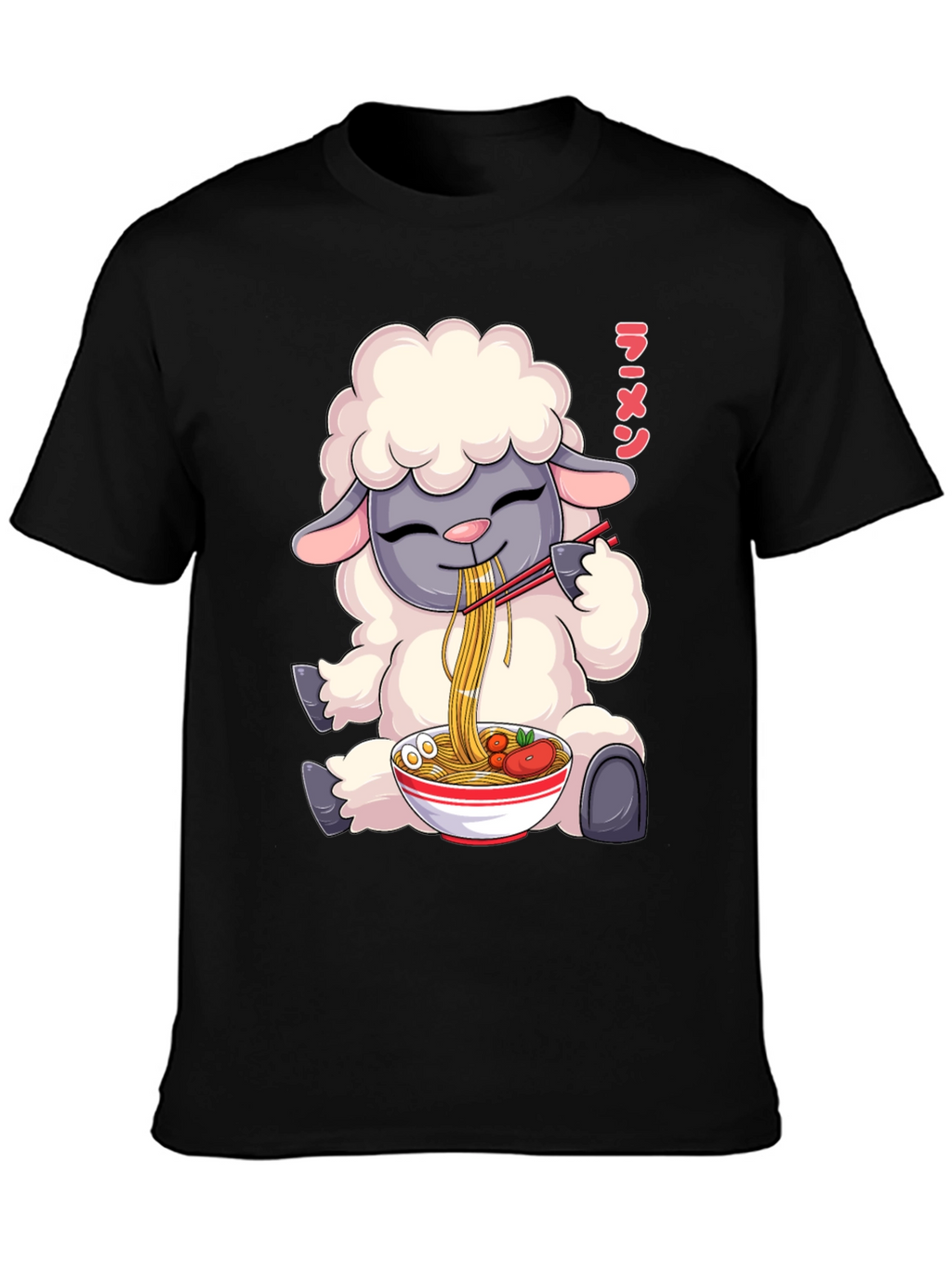 Ramen Loving Sheep T-Shirt