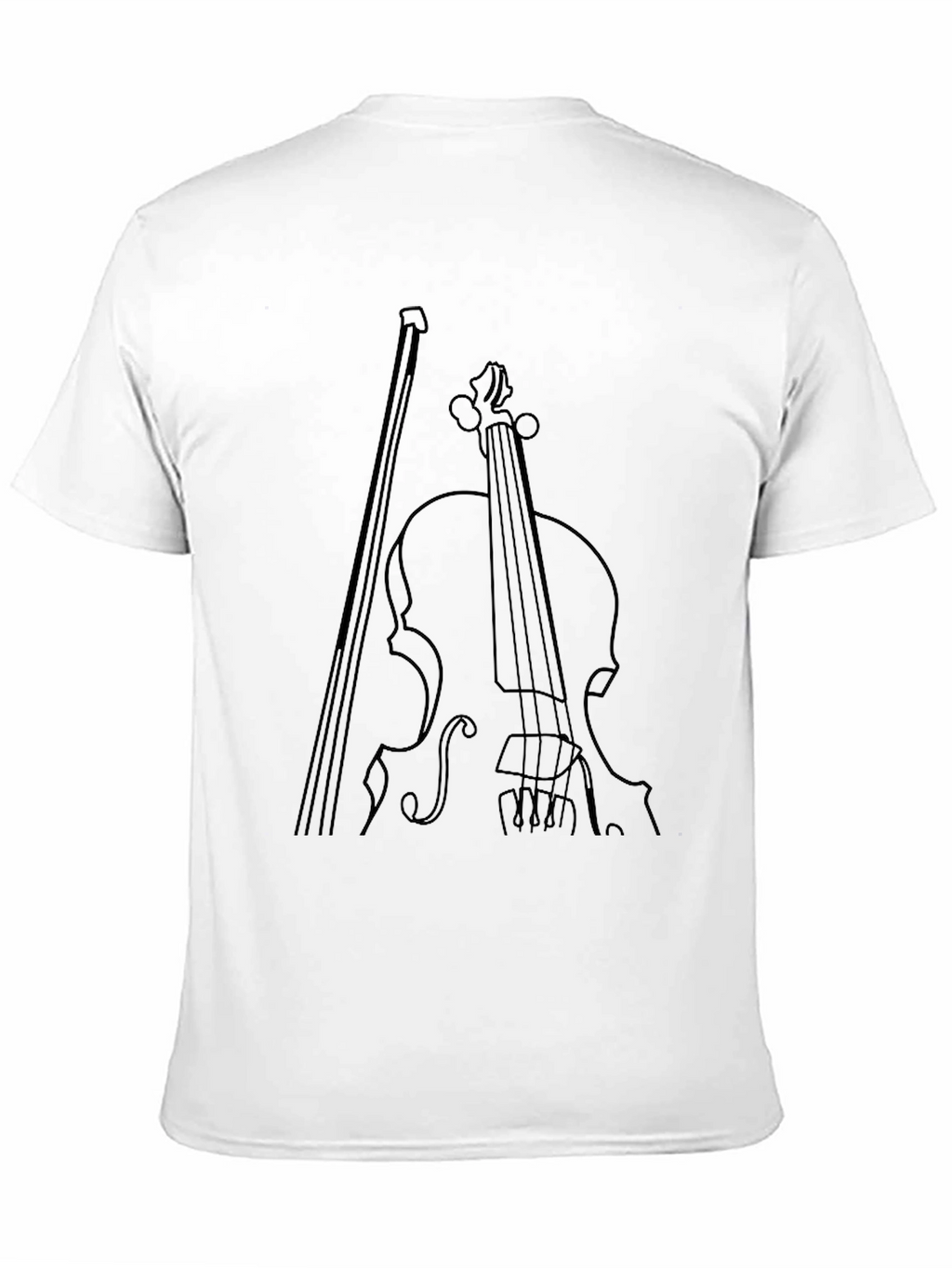 Violin Graphic Tee - Classic Instrument Print
