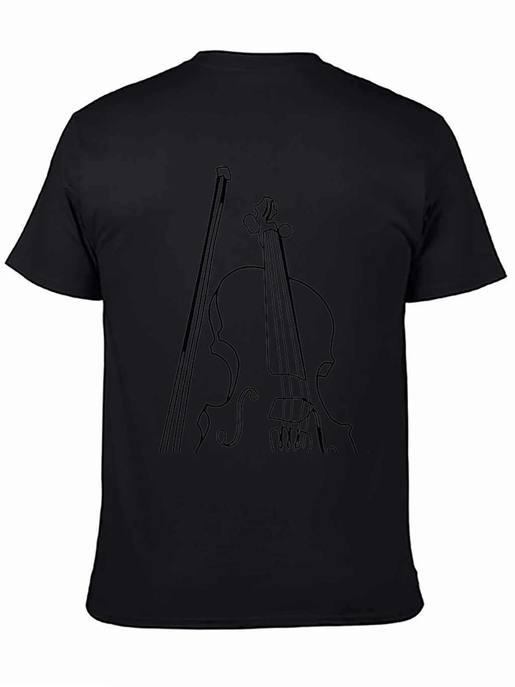 Violin Graphic Tee - Classic Instrument Print