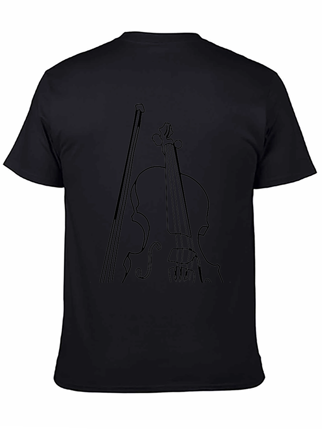 Violin Graphic Tee - Classic Instrument Print