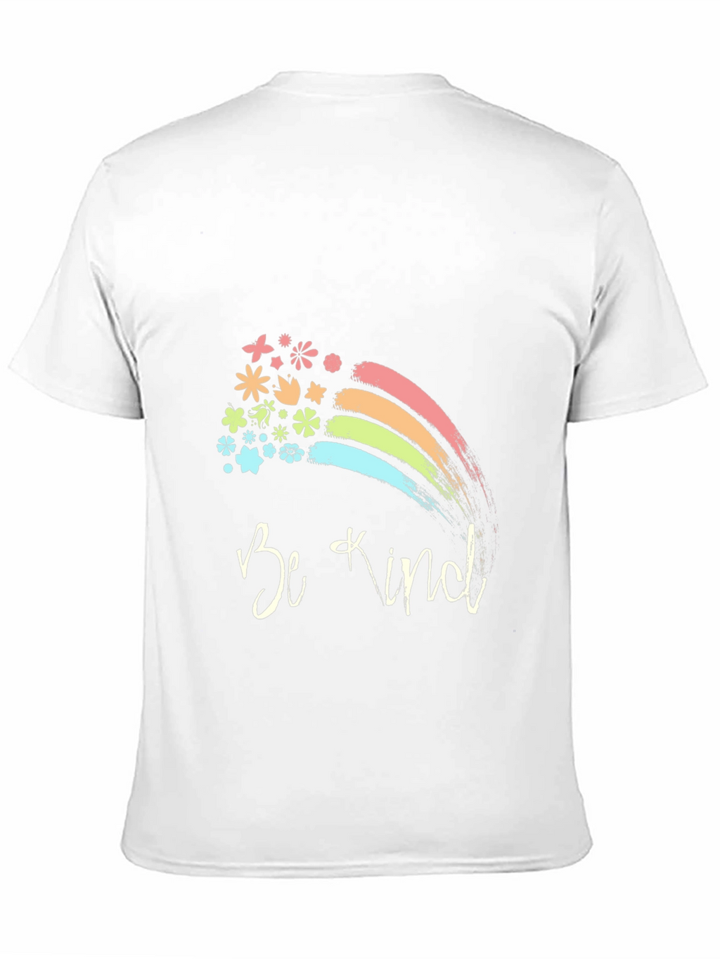 Be Kind Rainbow Floral T-Shirt - Positive Vibes