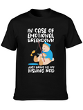 Emotional Breakdown Fishing Rod T-Shirt