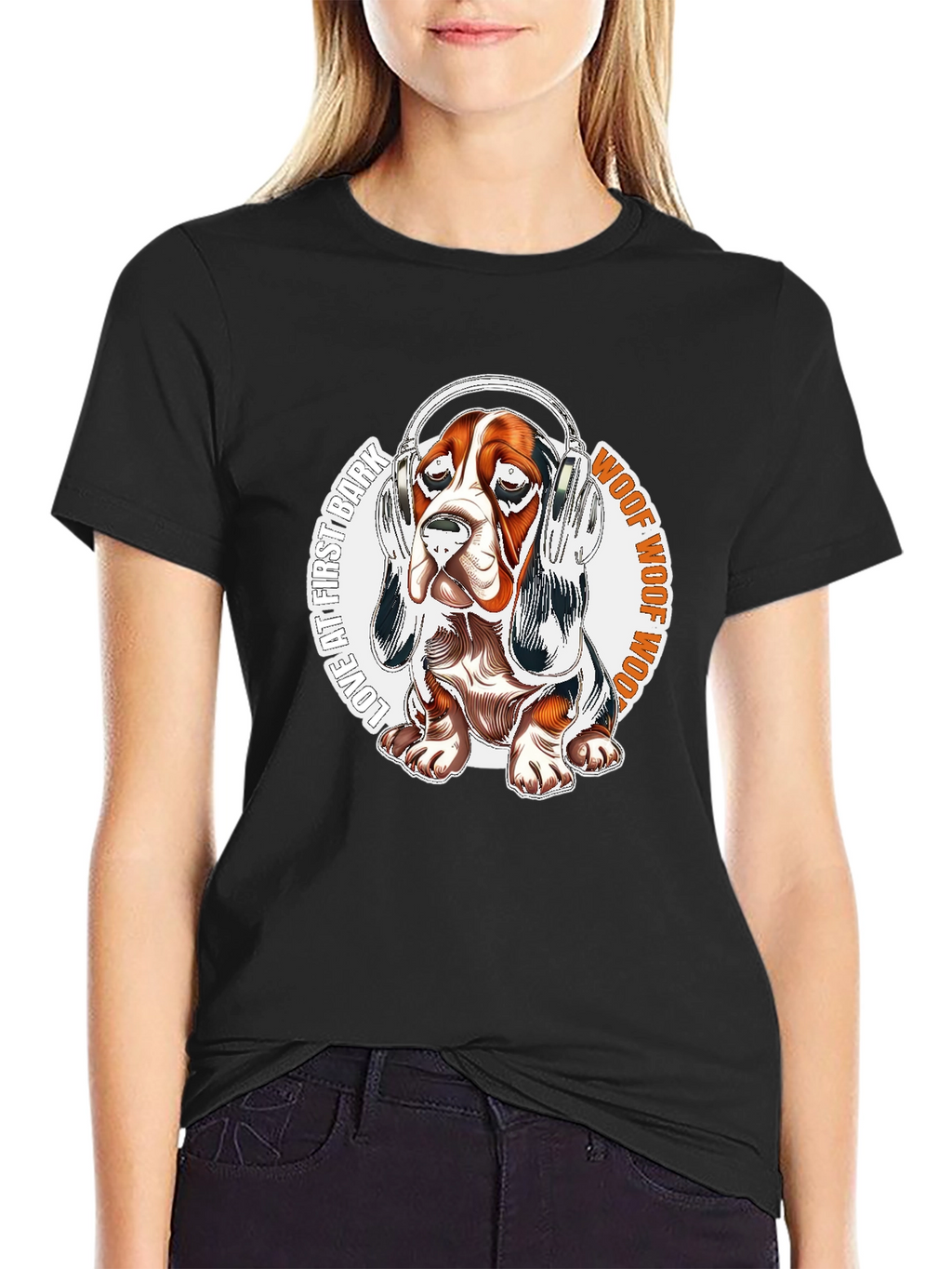 Dog Headphones Graphic Tee