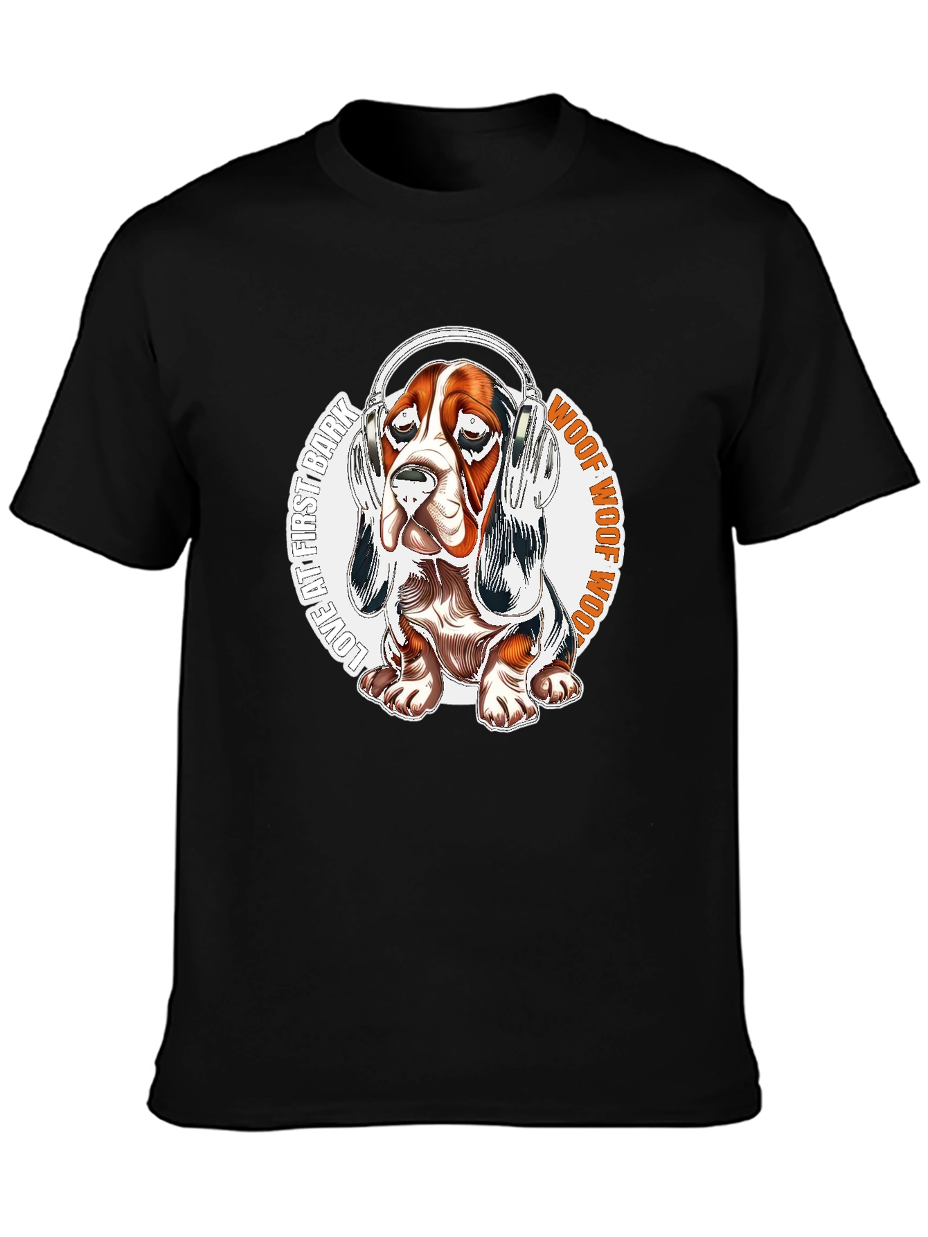 Dog Headphones Graphic Tee