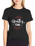 Winter Time Graphic Tee - Stylish Holiday Shirt