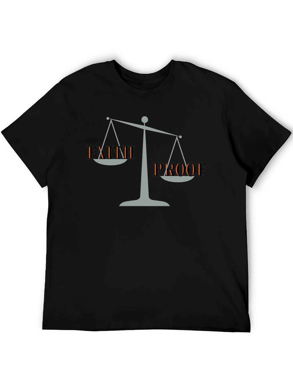Faith Proof Graphic Tee - Mens Black T-Shirt