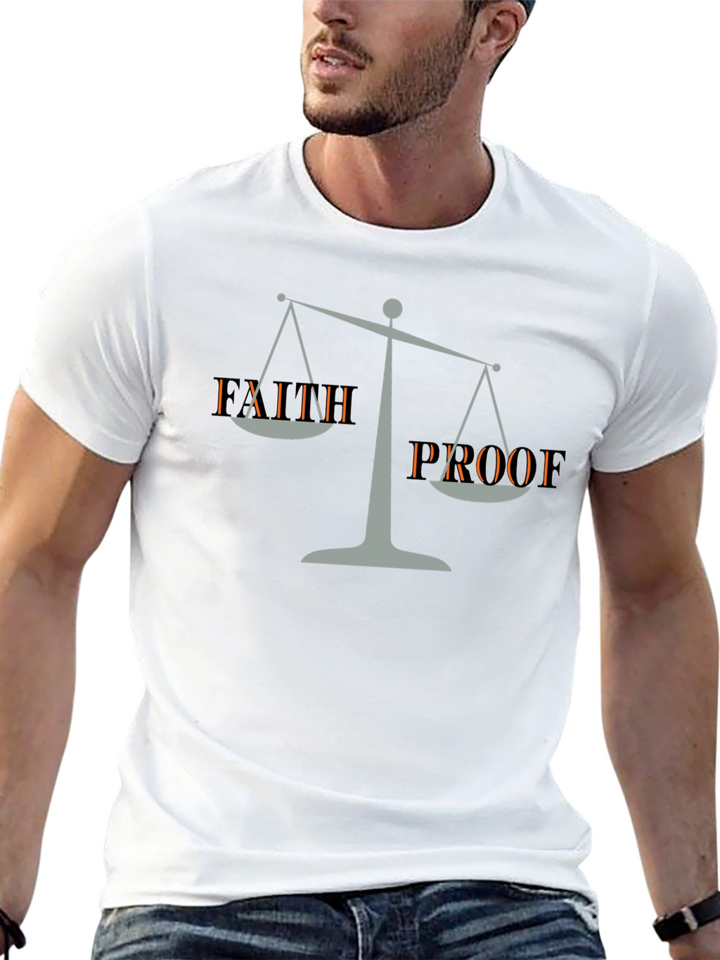 Faith Proof Graphic Tee - Mens Black T-Shirt