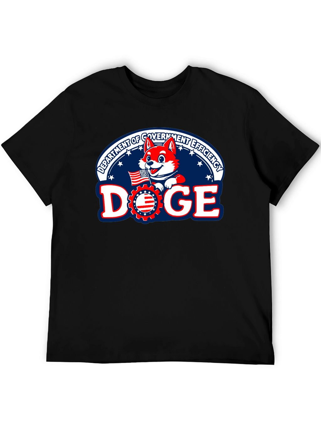 DOGE Department Government Efficiency Black T-Shirt